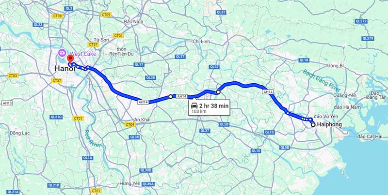 National-way Hanoi to Hai Phong National-way Hanoi to Hai Phong