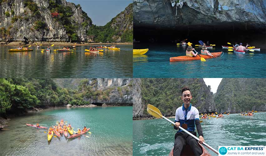 kayaking in Lan Ha Bay kayaking in Lan Ha Bay
