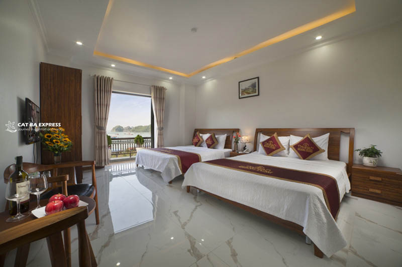 Phòng Standard Family View Biển Khách sạn Quang Tùng Cát Bà Phòng Standard Family View Biển Khách sạn Quang Tùng Cát Bà