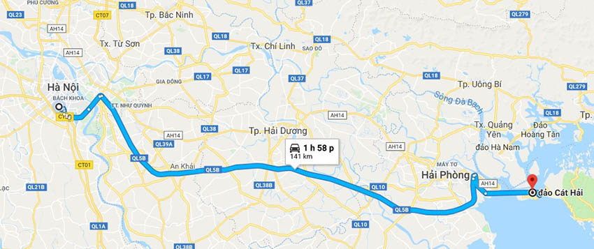 đi Cát Bà bằng ô tô đi Cát Bà bằng ô tô