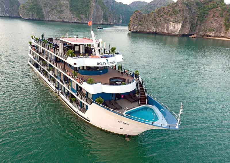 Du Thuyền Rosy Du Thuyền Rosy Cruise 5 sao Vịnh Lan Hạ