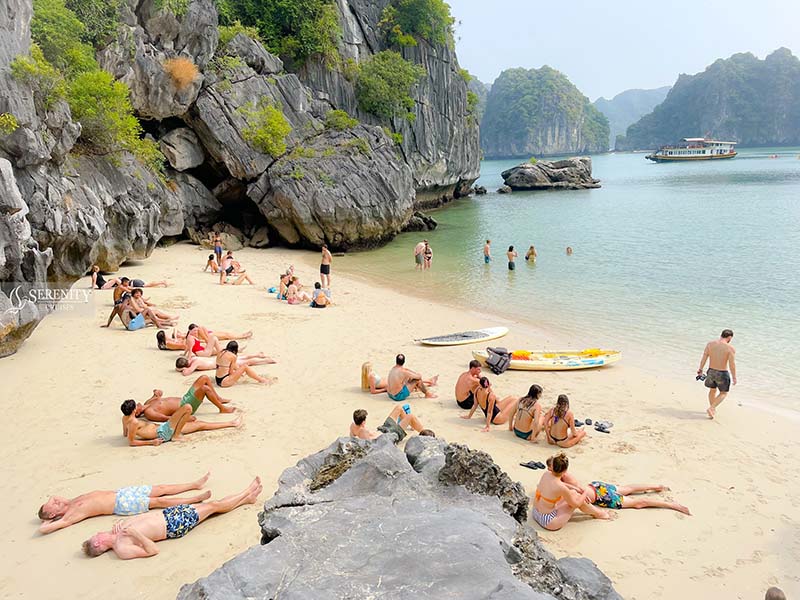 swim among the cleanest part of Lan Ha Bay