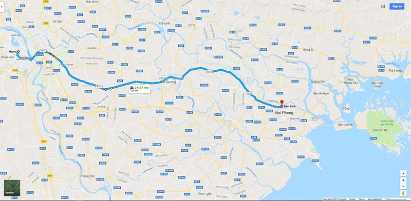 map hanoi to binh pier map hanoi to binh pier