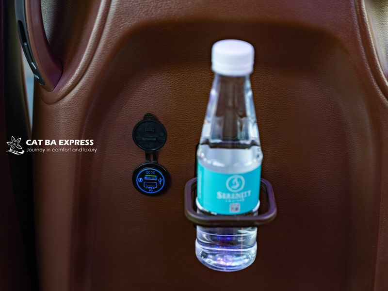 Facilities of bus Hanoi Cat Ba