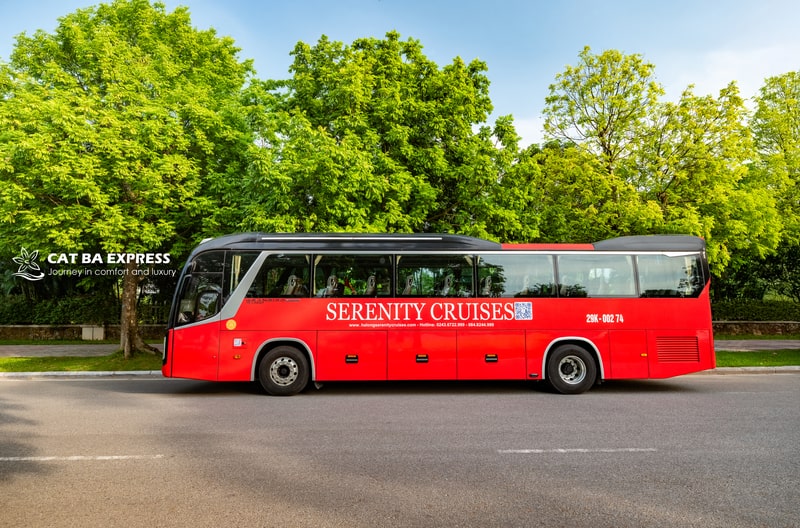 Bus Cat Ba to Hanoi
