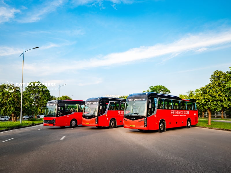 Bus Cat Ba Island to Hanoi