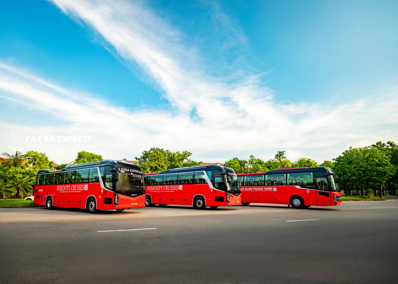Bus Cat Ba to Hanoi