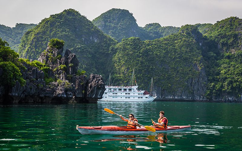 Kayaking on Lan Ha Bay - Cat Ba