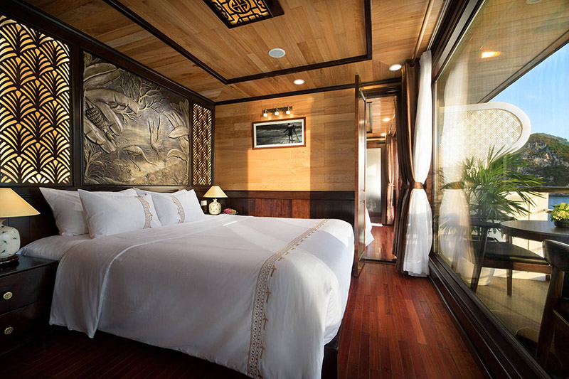 Vspirit Cruises - Junior Suite Connecting 1 night - from Tuan Chau (Halong Bay)