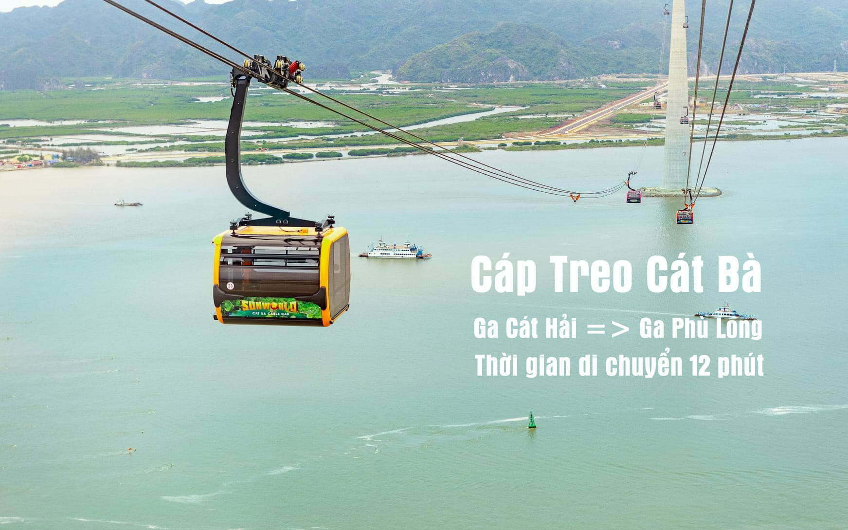 Cáp treo Cát Bà tour cát bà 2 ngày 1 đêm Cáp treo Cát Bà sự lựa chọn tour cát bà 2 ngày 1 đêm