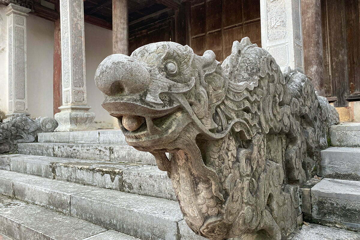 Rồng thú ở Chùa Bà Đanh Rồng thú ở Chùa Bà Đanh