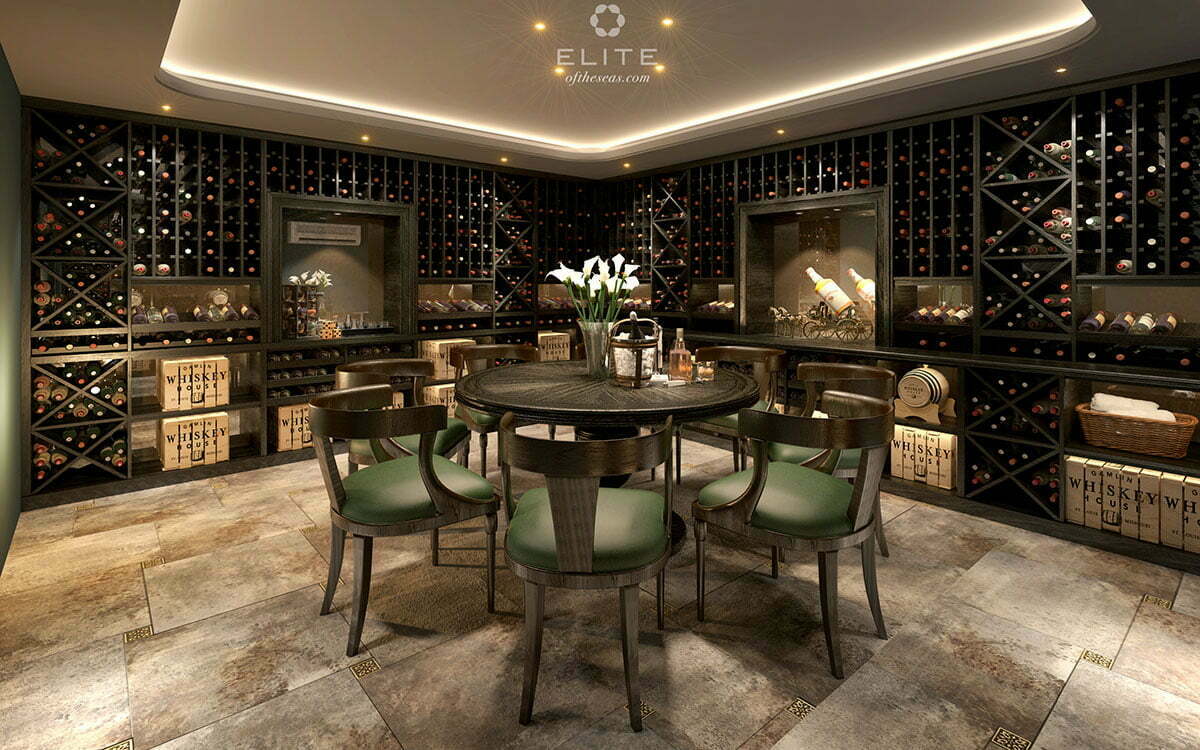 Hầm rượu và Cigar du thuyền Elite