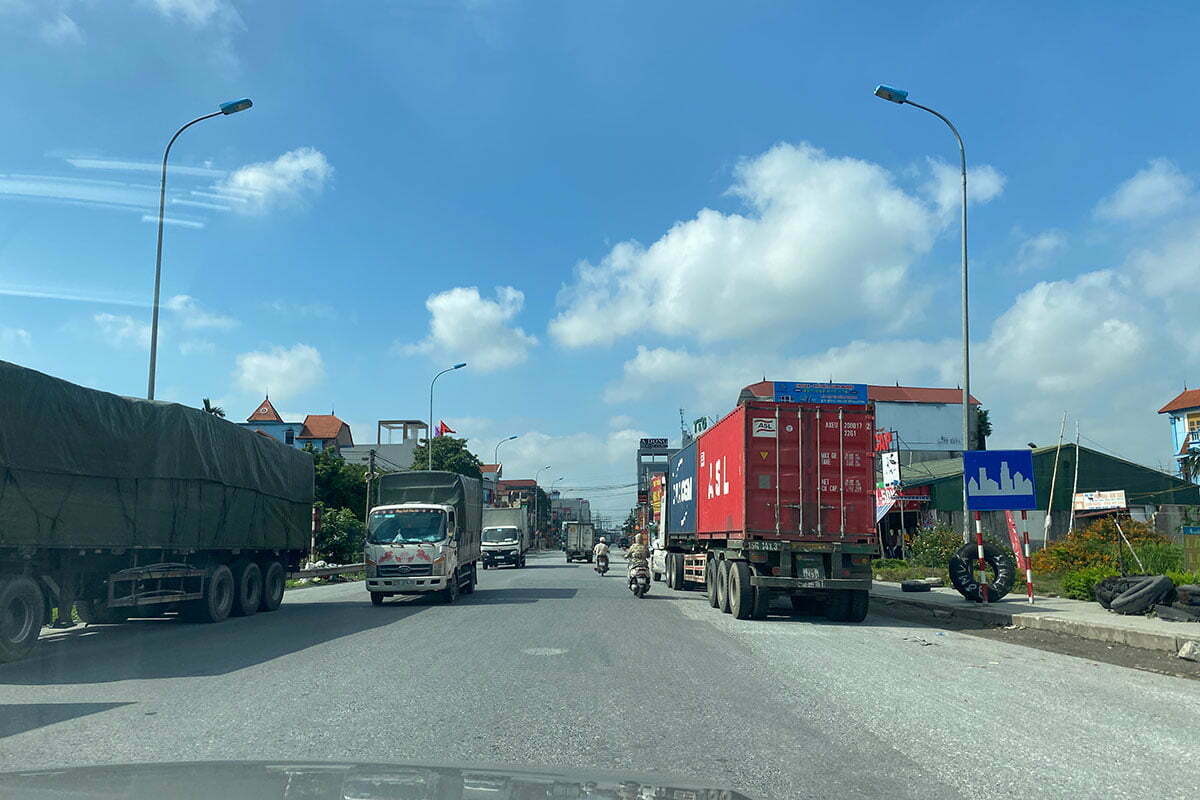 Đường vào thị trấn Ba Sao, Kim Bảng, Hà Nam