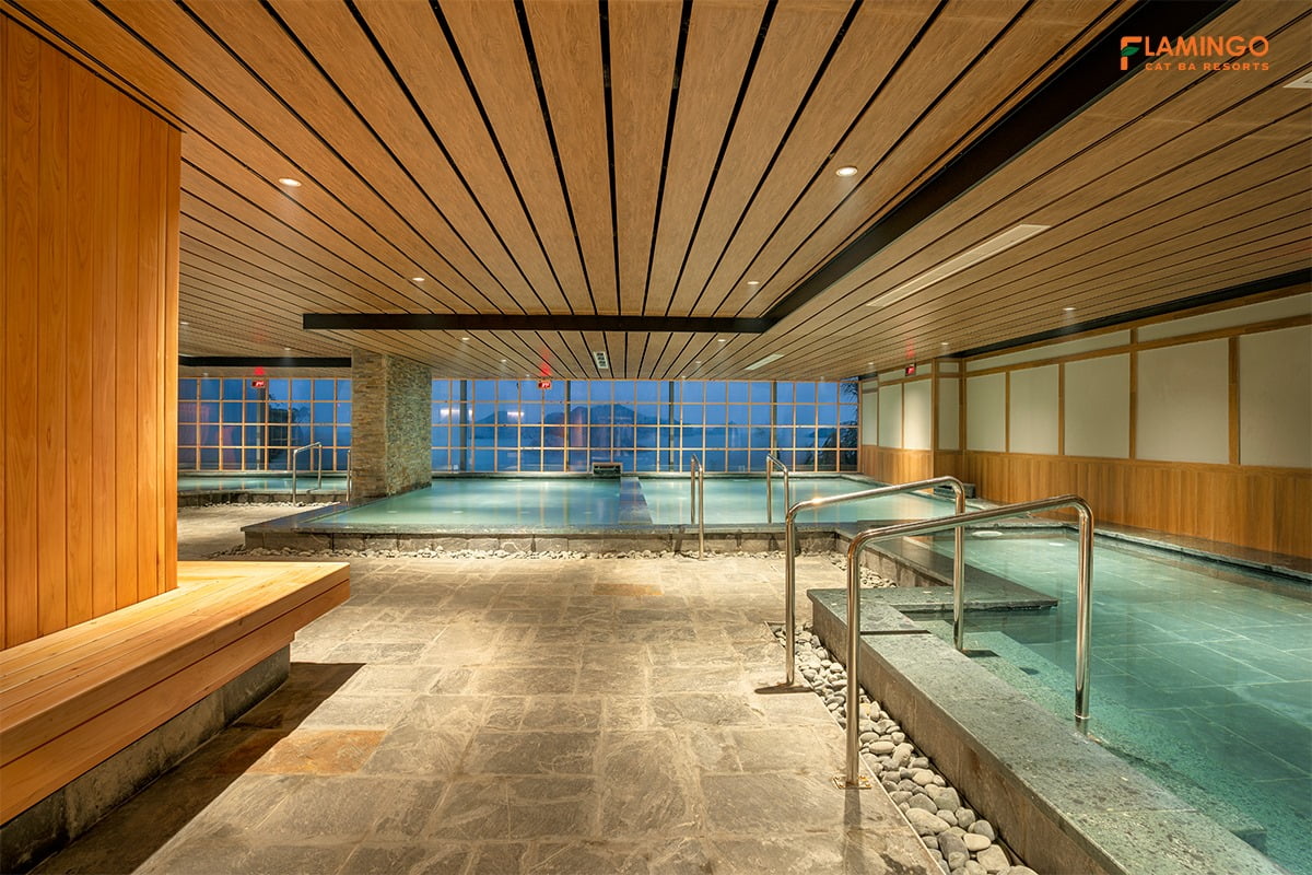 tắm onsen cát bà