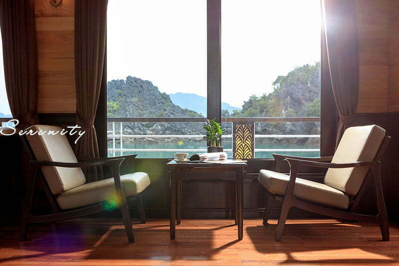 Góc thưởng trà du thuyền serenity premium