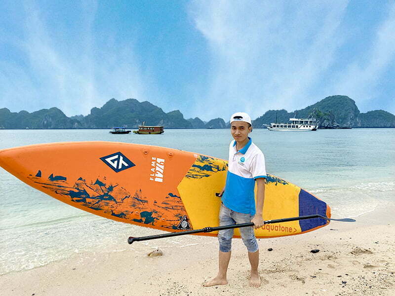 Chèo Sup Vịnh Lan Hạ mùa thu