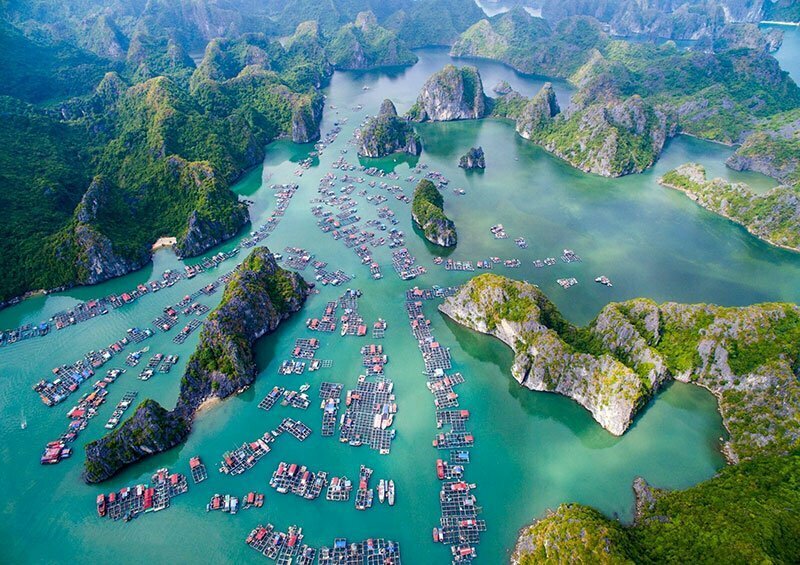 Làng chài Cái Bèo quần đảo Cát Bà Làng chài Cái Bèo quần đảo Cát Bà