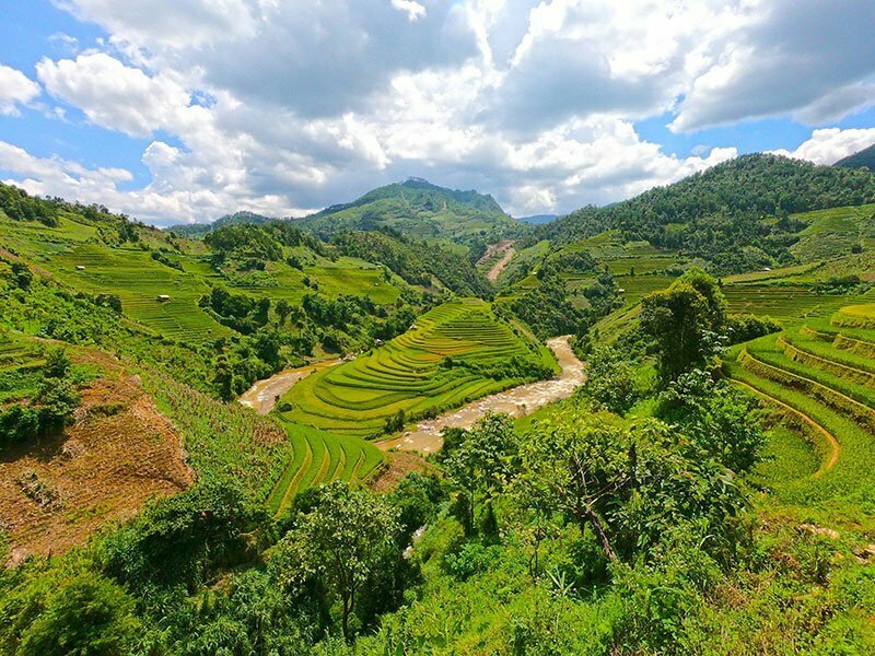 Ruộng bậc thang mũi giày Ruộng bậc thang mũi giày