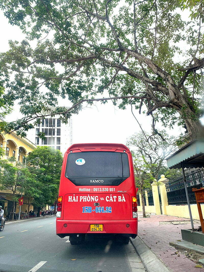 xe buýt hải phòng cát bà