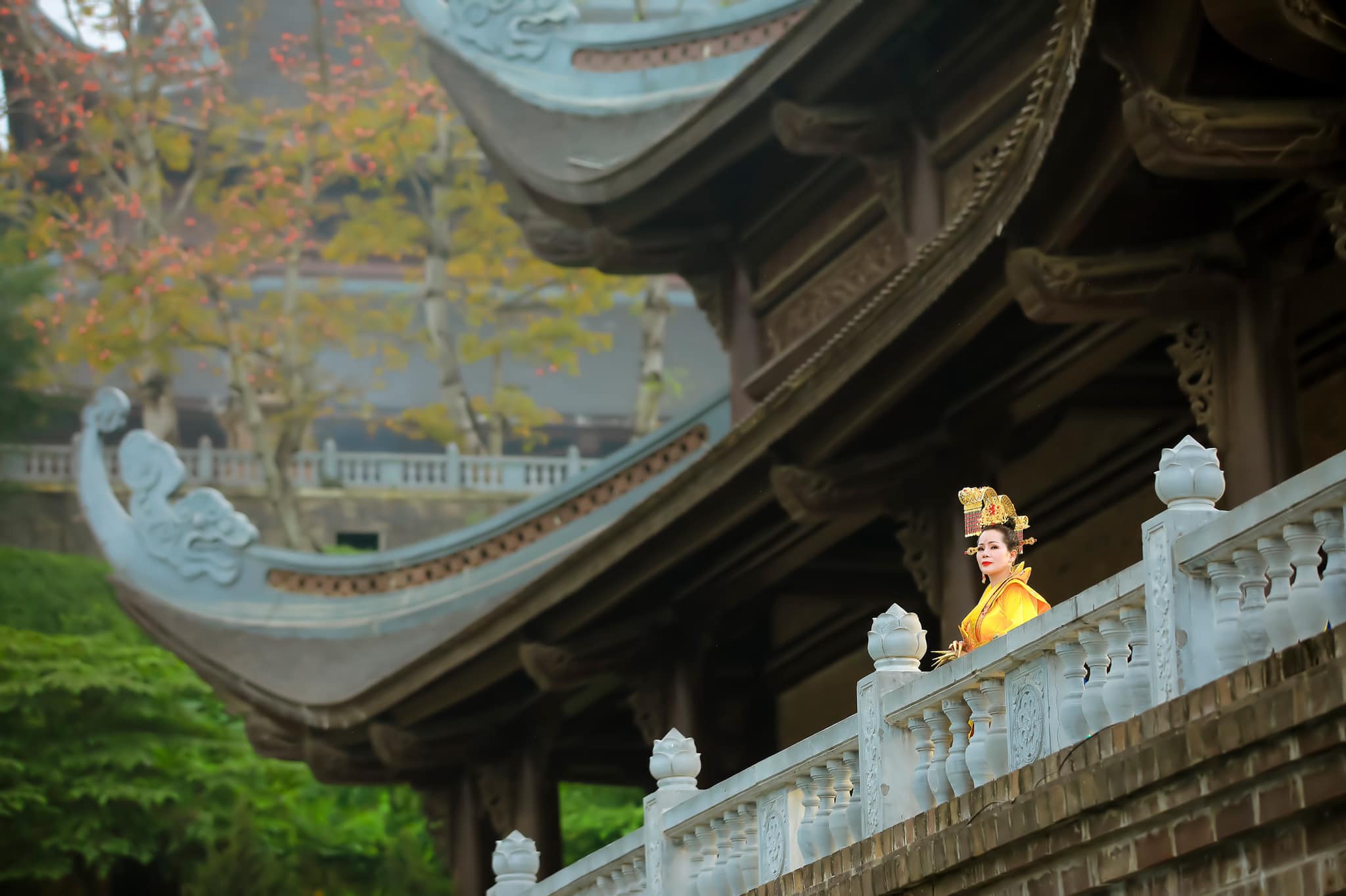 Chụp ảnh cổ trang ở chùa tam chúc Chụp ảnh cổ trang cổ phục