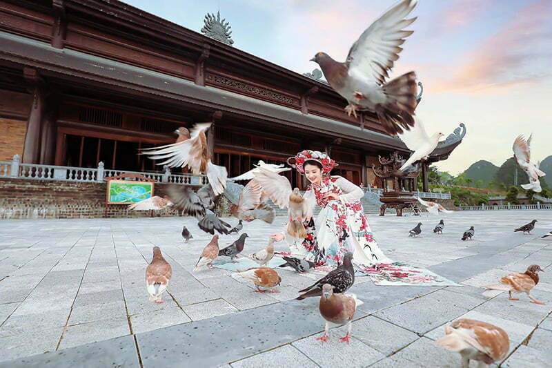 Chup ảnh cổ phục chùa tam chúc Chup ảnh cổ phục chùa tam chúc