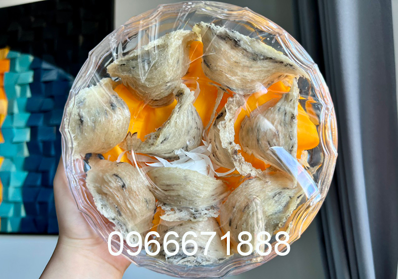 Tổ yến thô ít lông khách order về tự nhặt